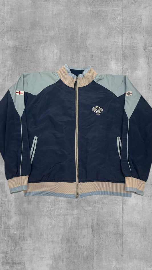 Lonsdale London Vintage Bomberjacke Navy Blau Backprint L