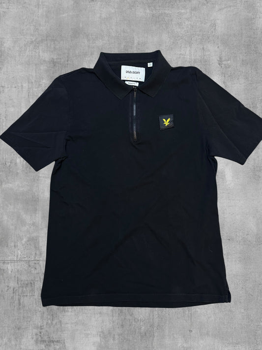Lyle & Scott Polo zippé Noir S