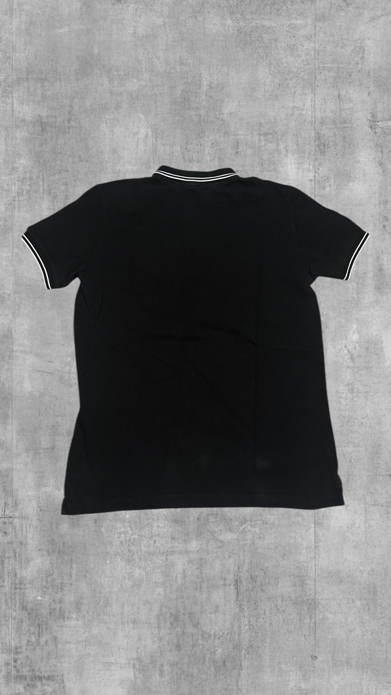Stone Island Polo Shirt Schwarz Weiß L