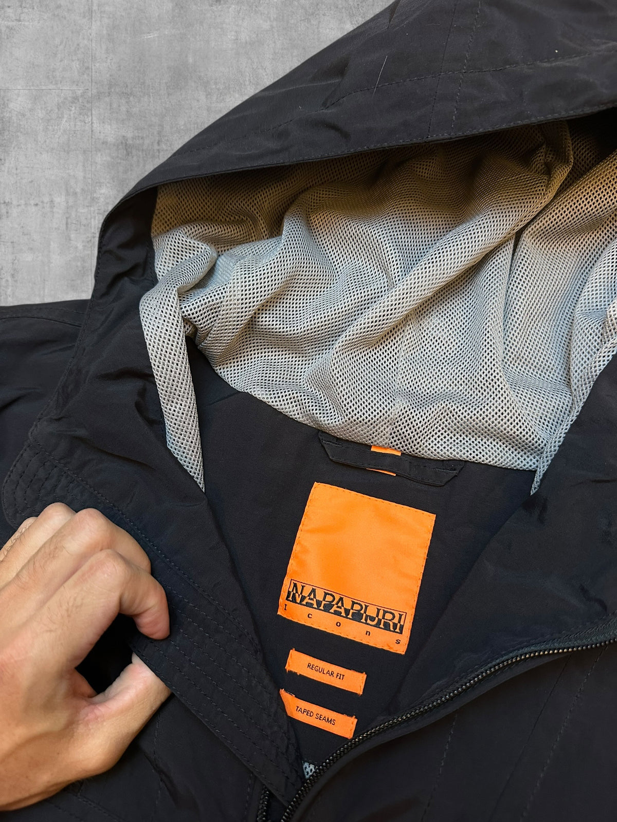Napapijri Windbreaker Regenjacke Schwarz M