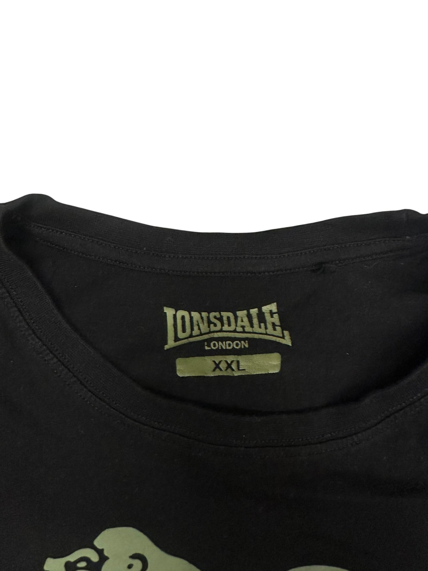 Lonsdale London T-Shirt Schwarz Khaki XXL