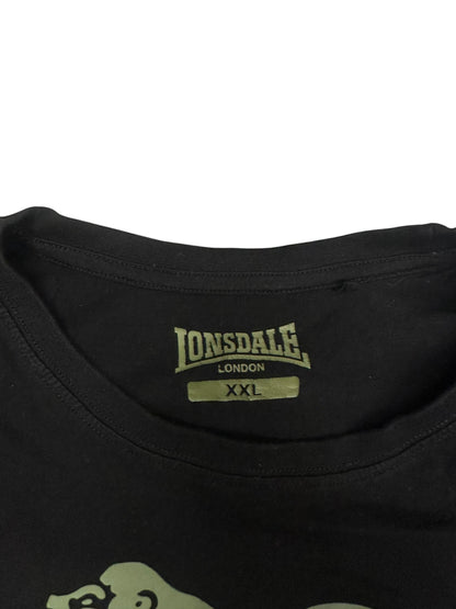 Lonsdale London T-Shirt Schwarz Khaki XXL