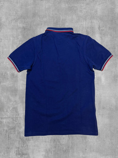 Fred Perry Polo Shirt Navy Blau Rot Weiß XS Slim Fit