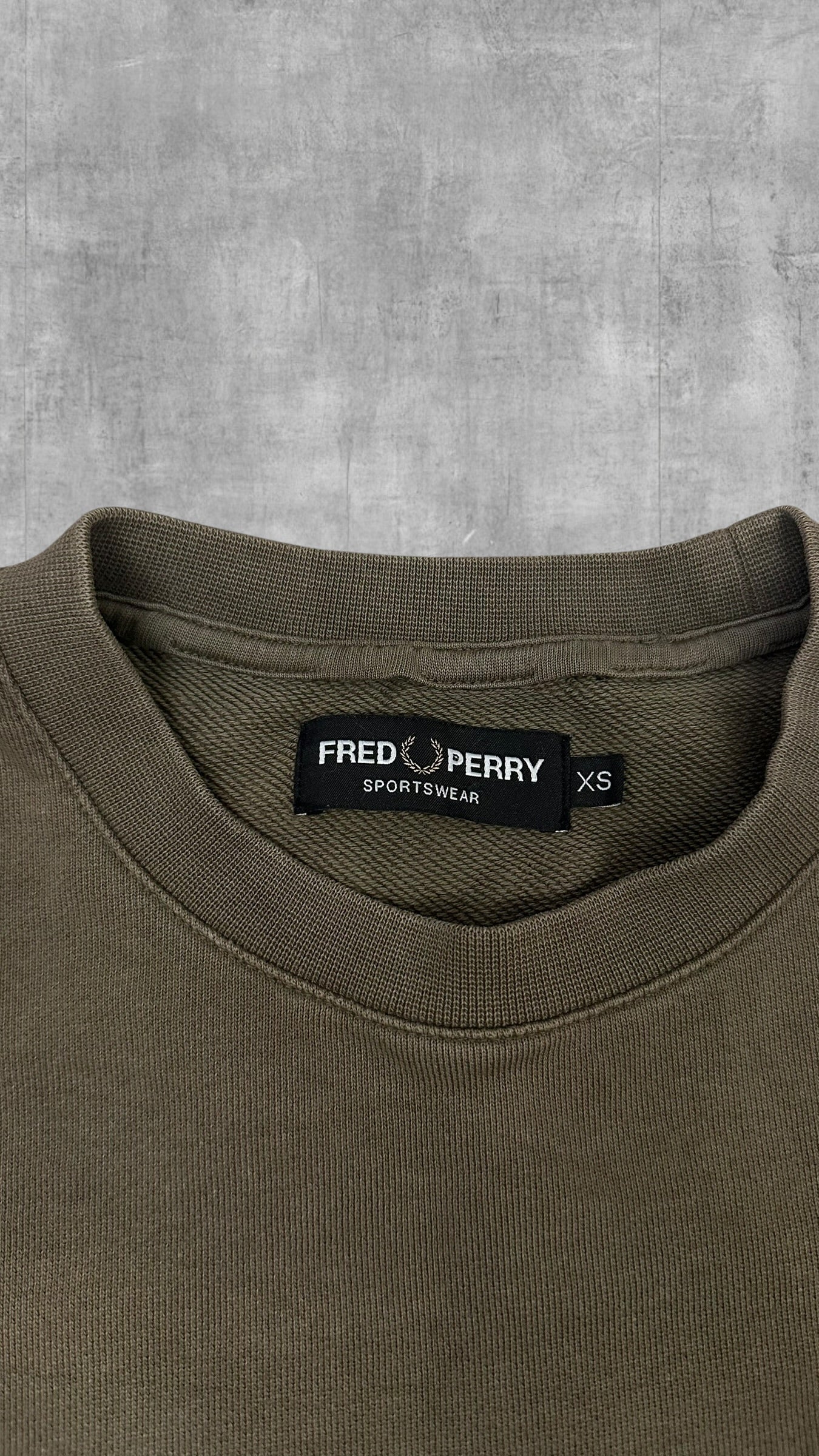 Fred Perry Vintage Sweatshirt Khaki XS