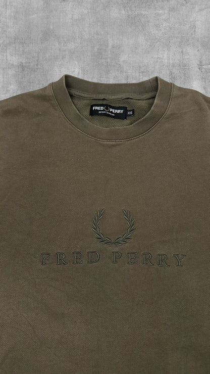 Fred Perry Vintage Sweatshirt Khaki XS
