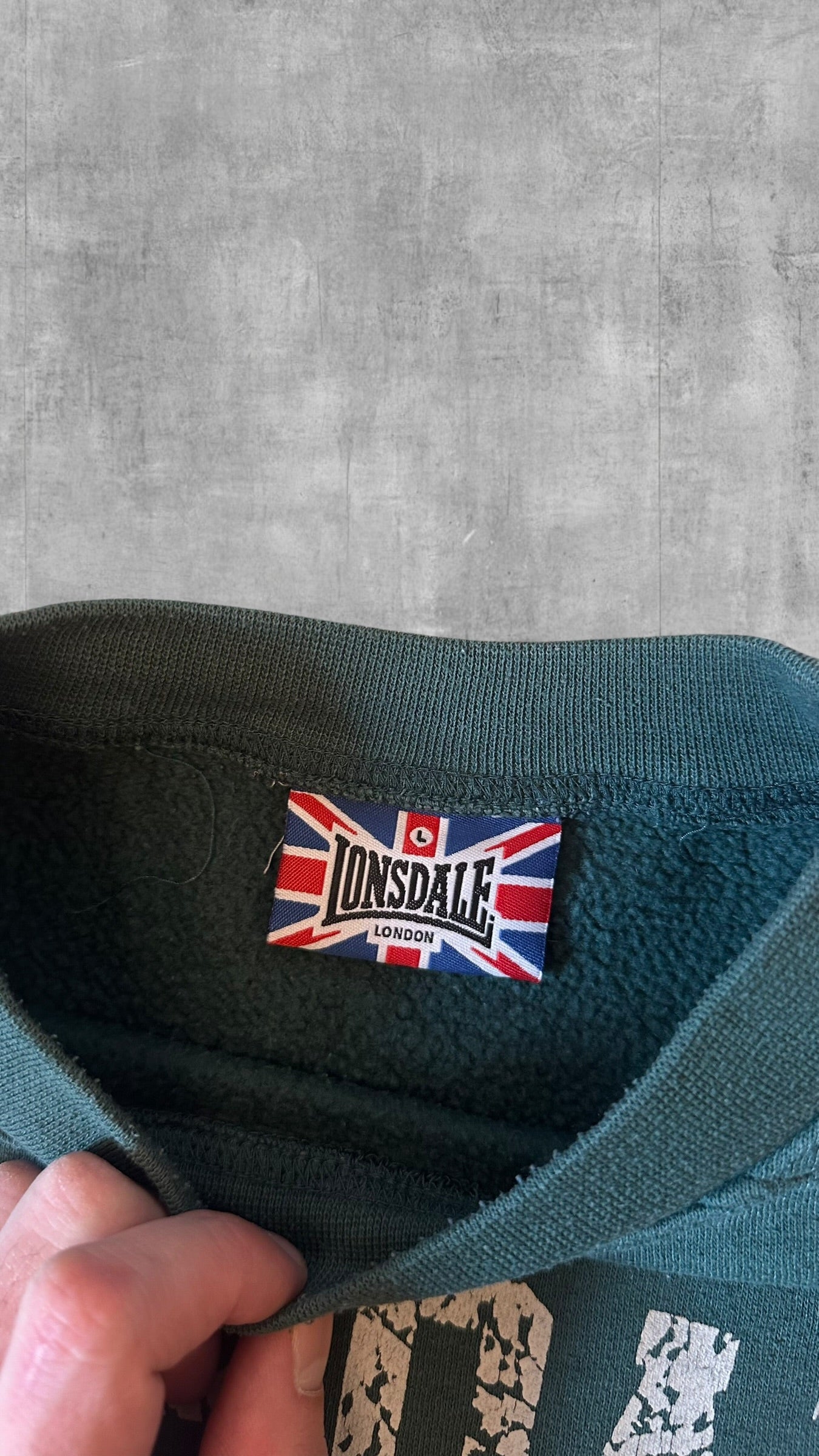 Lonsdale London Sweatshirt Dunkelgrün Frauengröße L