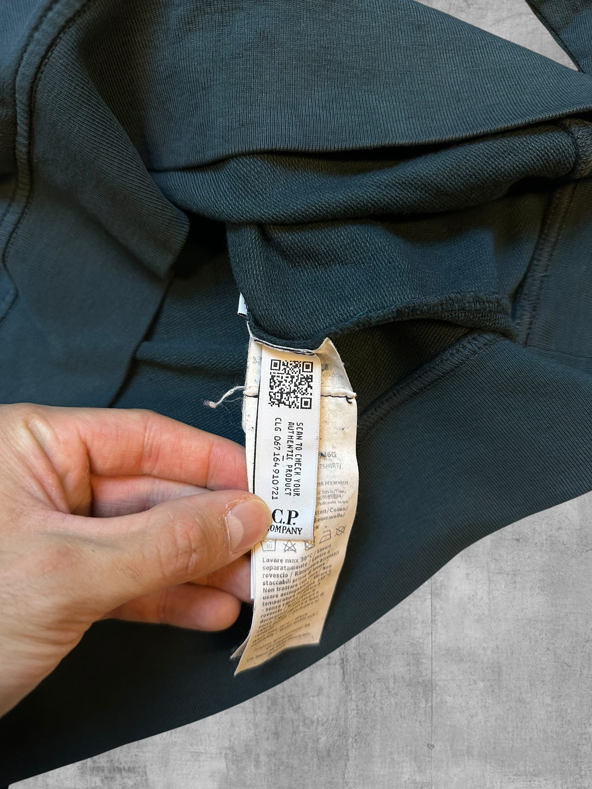 C.P. Company Sweatshirt Schwarzgrün L