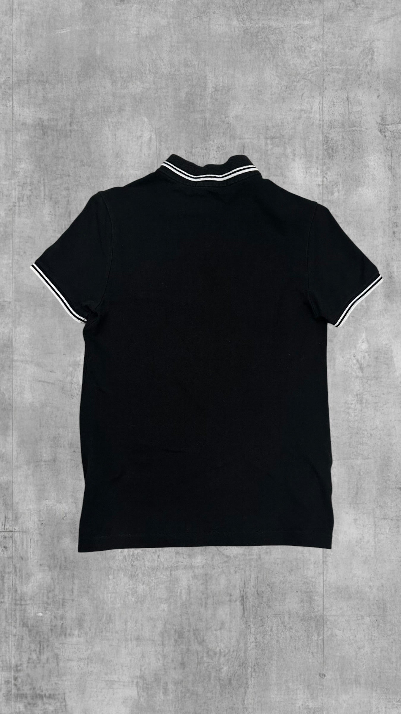 Fred Perry Damen Polo Shirt Schwarz Weiß S