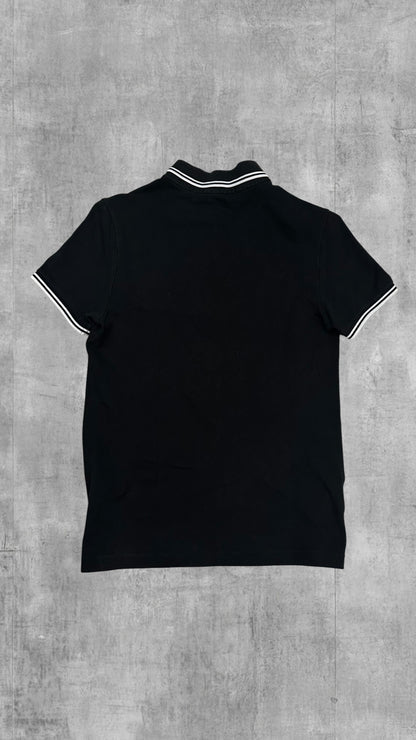 Fred Perry Damen Polo Shirt Schwarz Weiß S