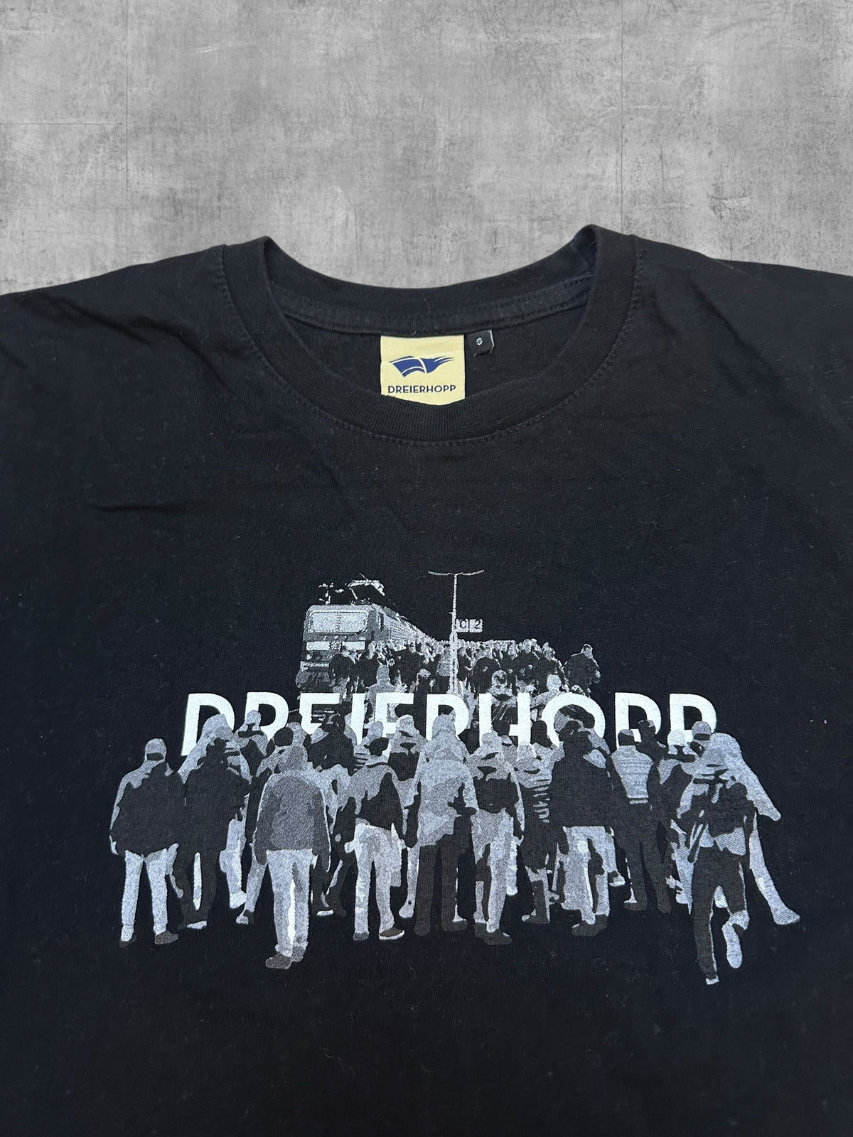 Dreierhopp T-shirt Schwarz Weiß S