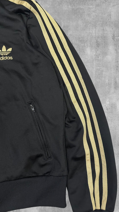 Adidas Backprint Firebird Trainingsjacke Schwarz Gold S - M