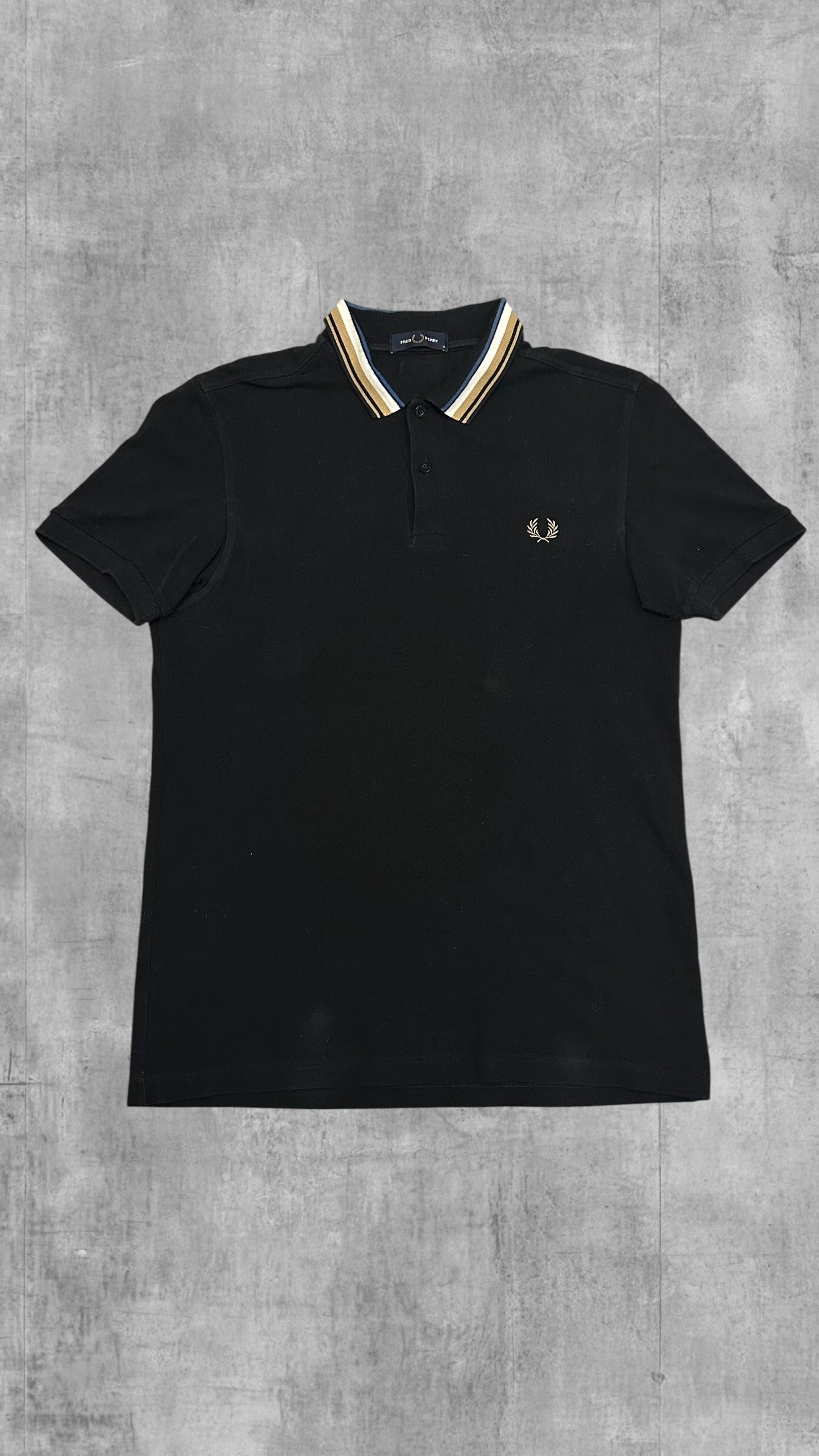 Fred Perry Polo Shirt Schwarz M