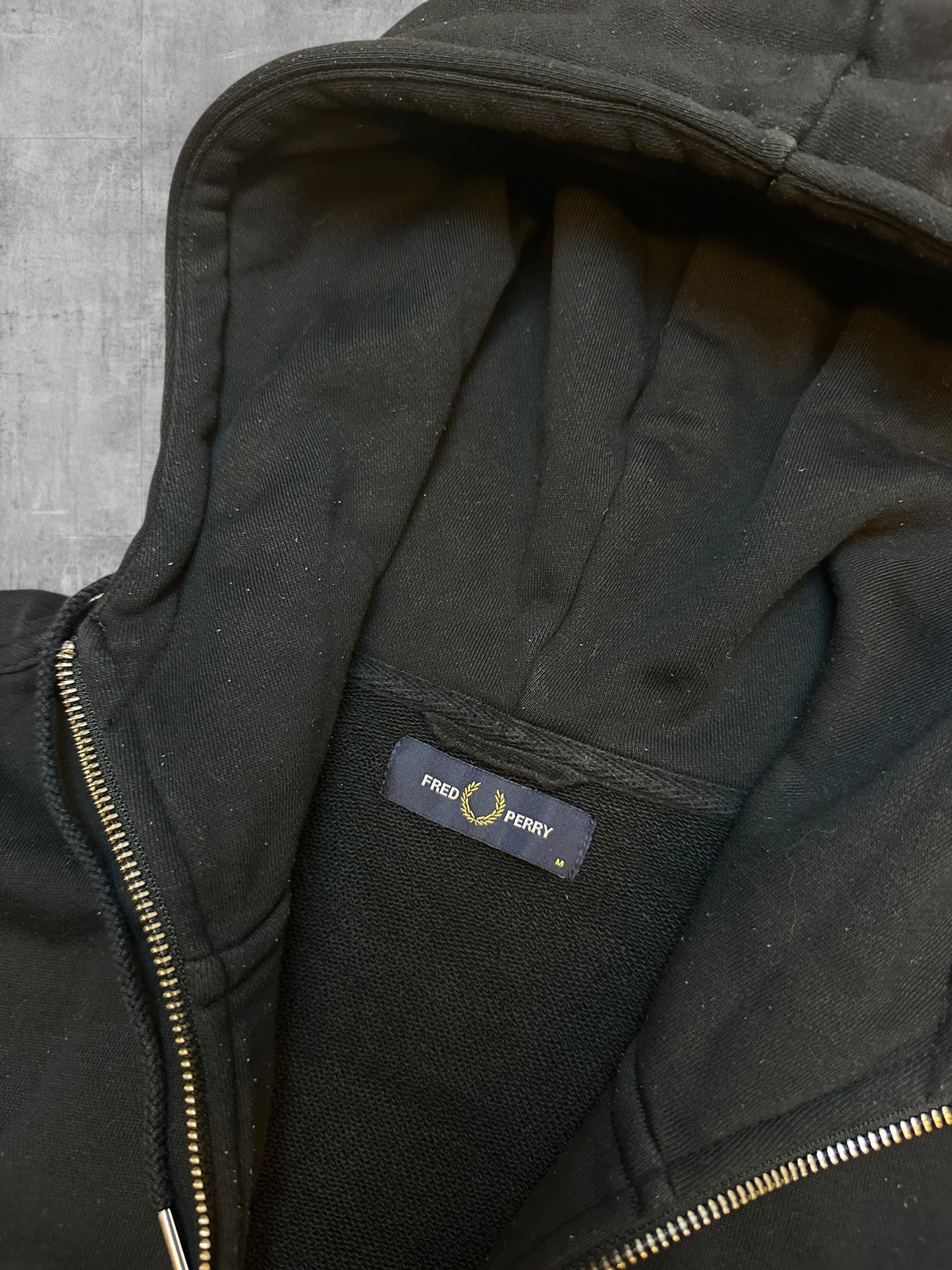 Fred Perry Sweatjacke Schwarz M