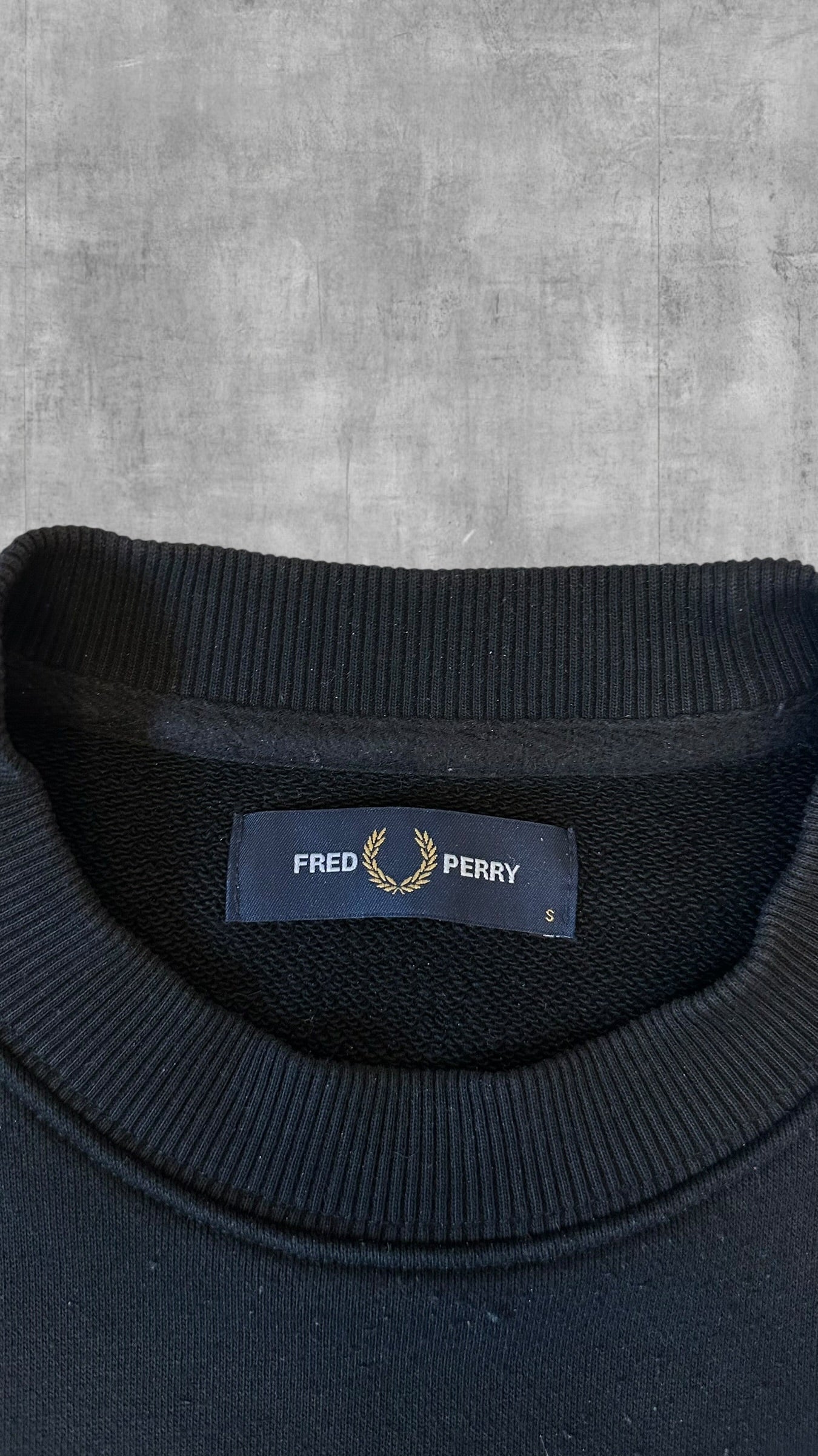 Fred Perry Sweatshirt Schwarz S