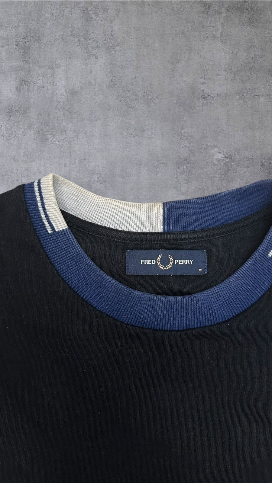 Fred Perry Sweatshirt Schwarz M