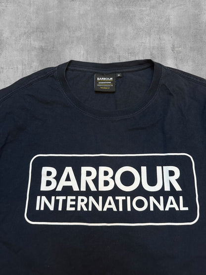 Barbour T-Shirt Schwarzblau Weiß XL