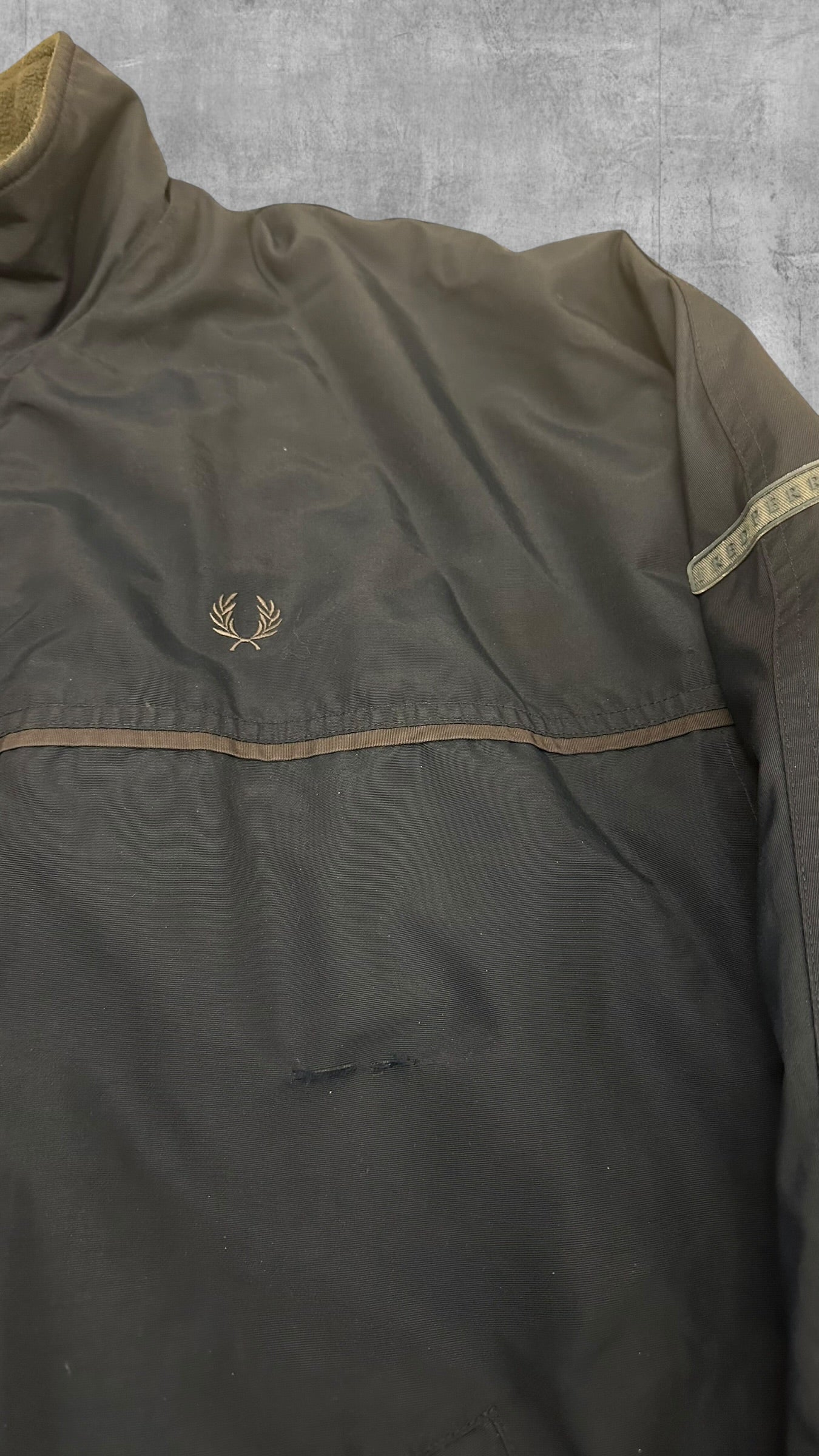 Fred Perry Winterjacke Regenjacke Sofshelljacke Gefüttert Navy Blau L
