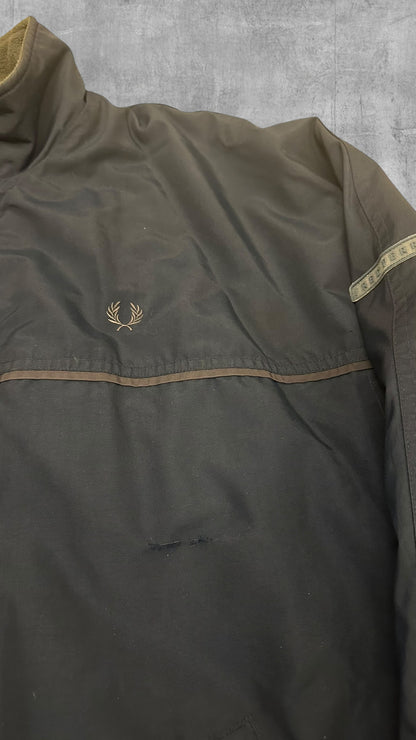 Fred Perry Winterjacke Regenjacke Sofshelljacke Gefüttert Navy Blau L