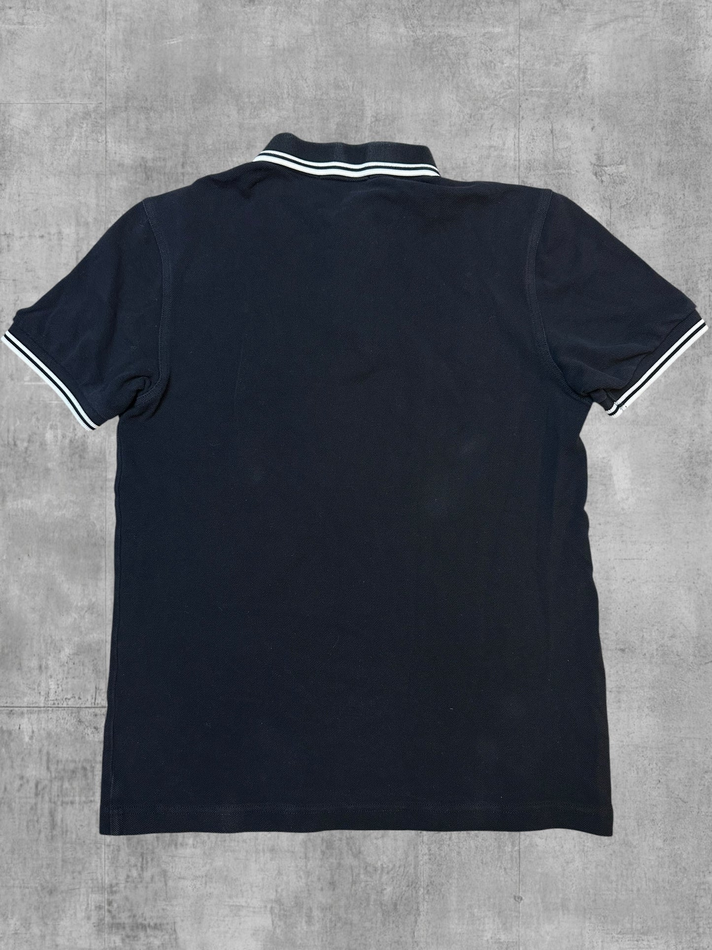 Fred Perry Polo Shirt Schwarz Weiß S