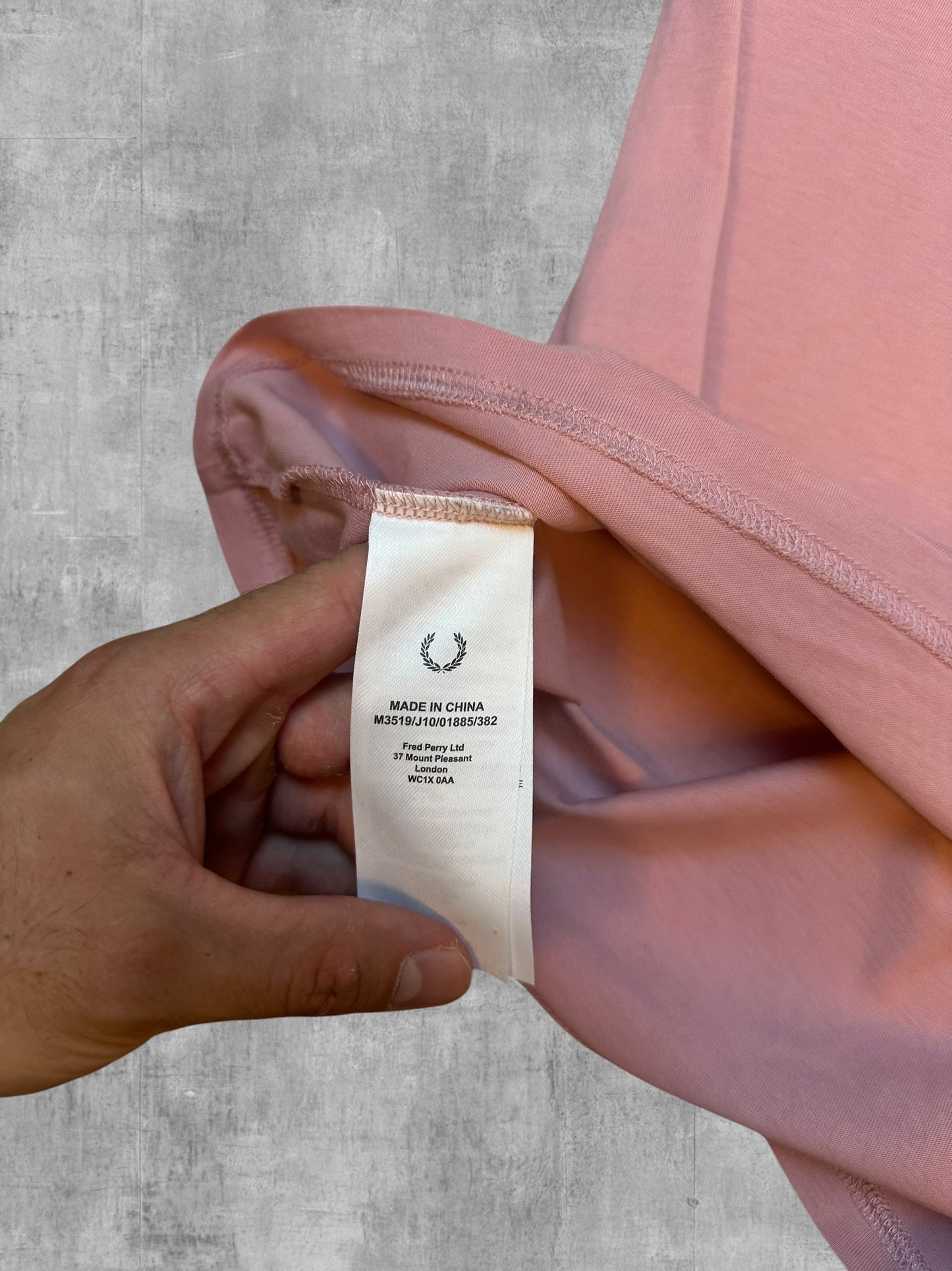 Fred Perry T-shirt Rosa Schwarz XS