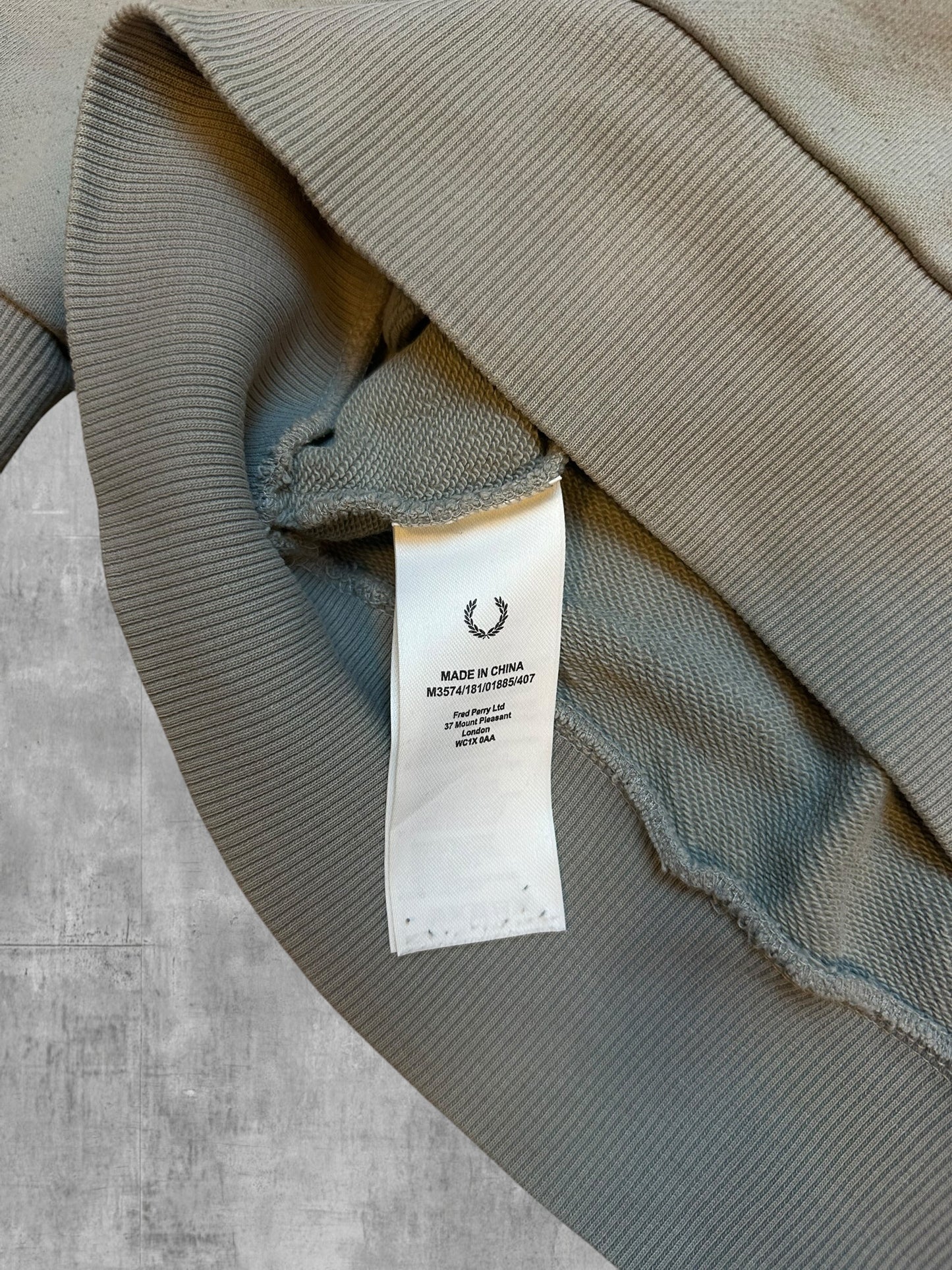 Fred Perry Half / Quarter zip Pullover Grau L