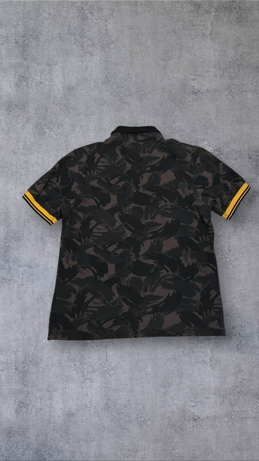 Fred Perry Polo Shirt Grau Gold S Slim Fit