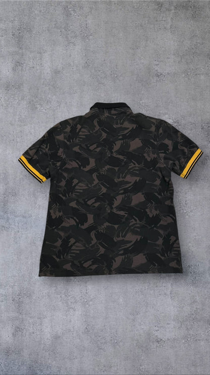 Fred Perry Polo Shirt Grau Gold S Slim Fit
