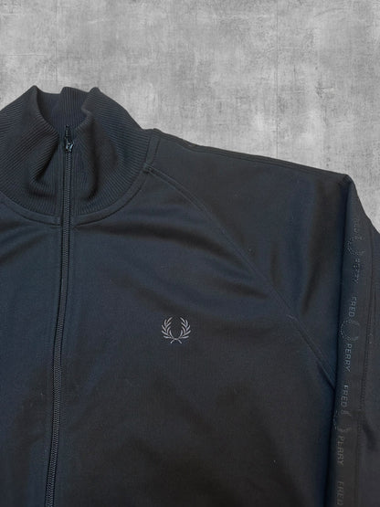 Fred Perry Trainingsjacke Taped Black on Black L (sehr selten)