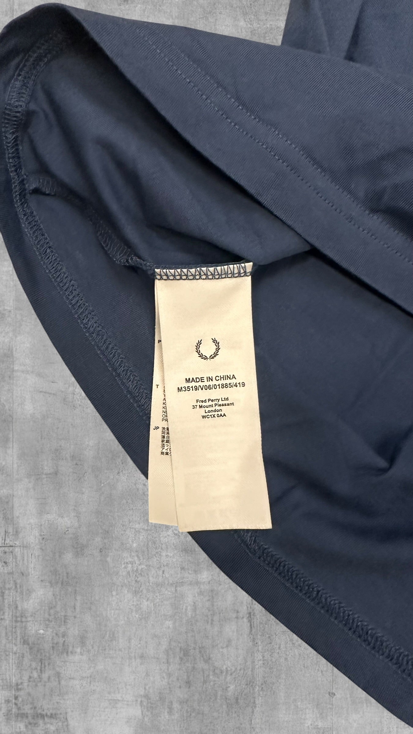 Fred Perry T-Shirt Navy Blau M
