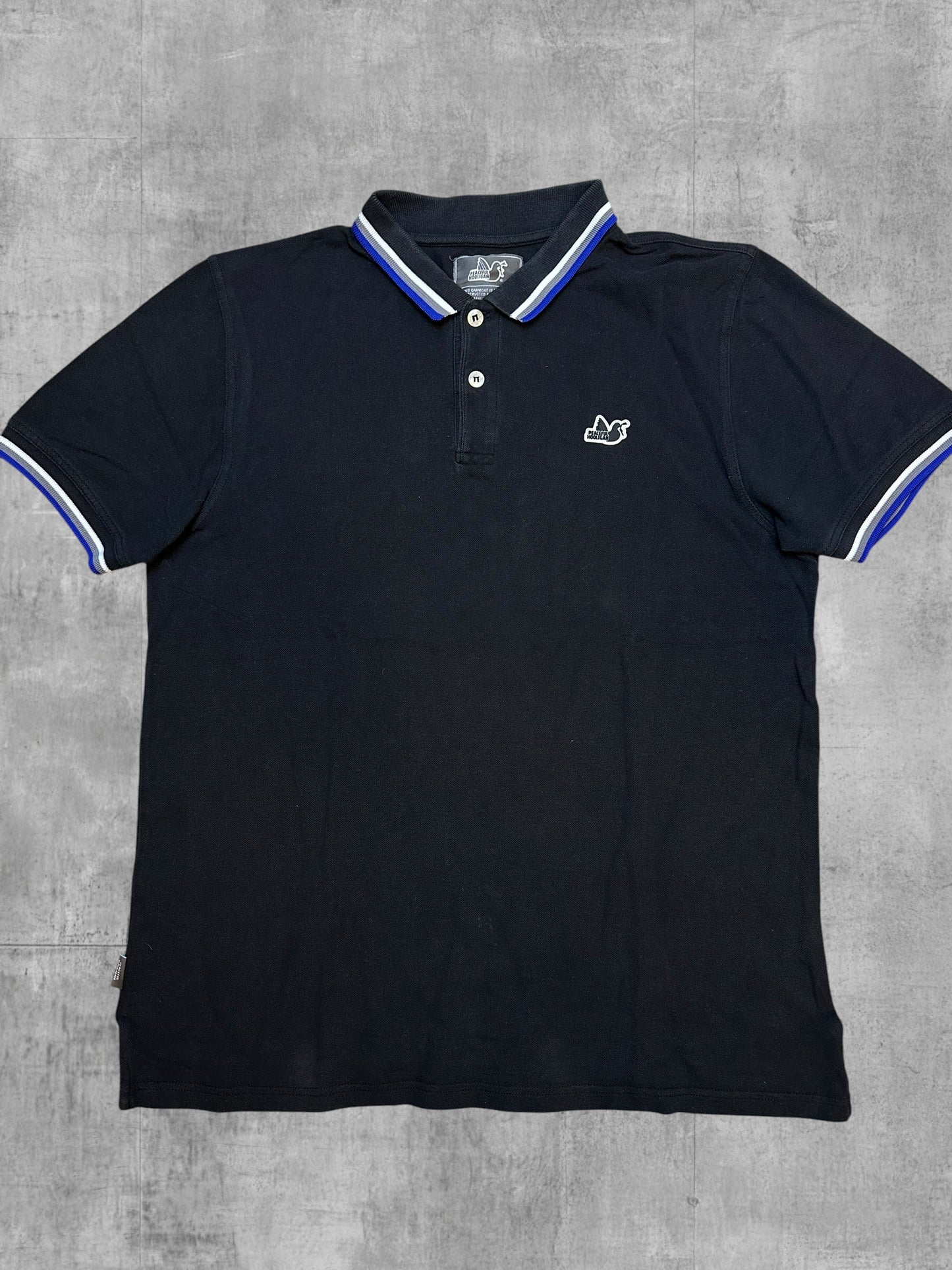 Peaceful Hooligan Polo Shirt Schwarz Blau Weiß XL