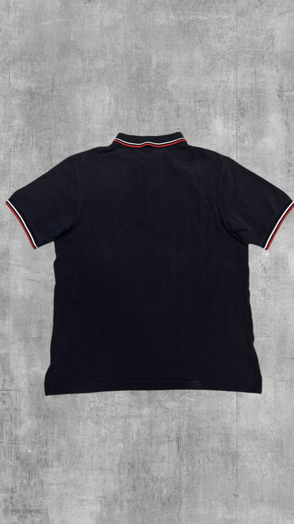 Fred Perry Polo Shirt Schwarz Rot Weiß M