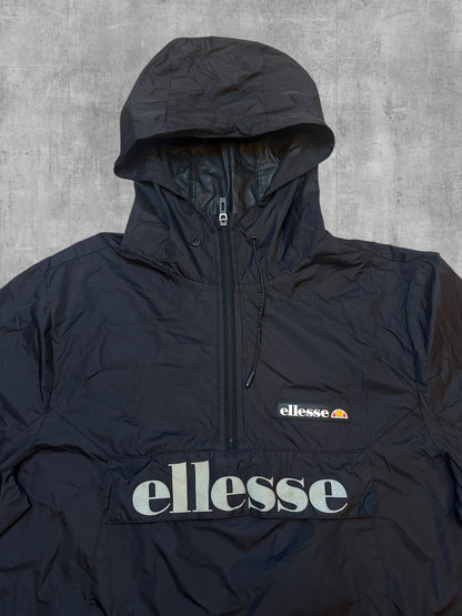 Ellesse dünner Windbreaker Schwarz M
