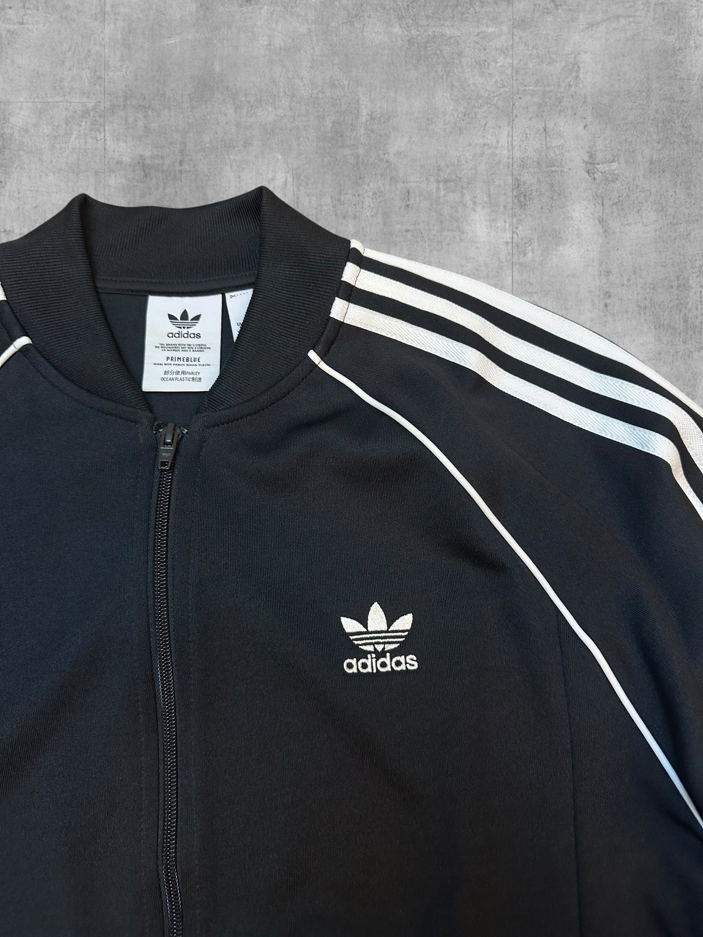 Adidas Firebird Trainingsjacke Schwarz Weiß L