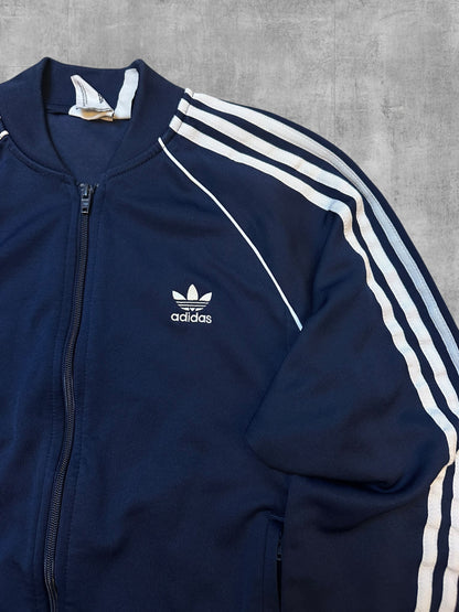 Adidas Firebird Trainingsjacke Navy Blau Weiß M - L