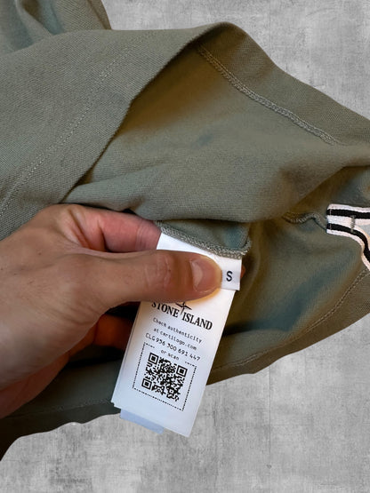 Stone Island Polo Shirt Khaki Grün Grau S Slim Fit