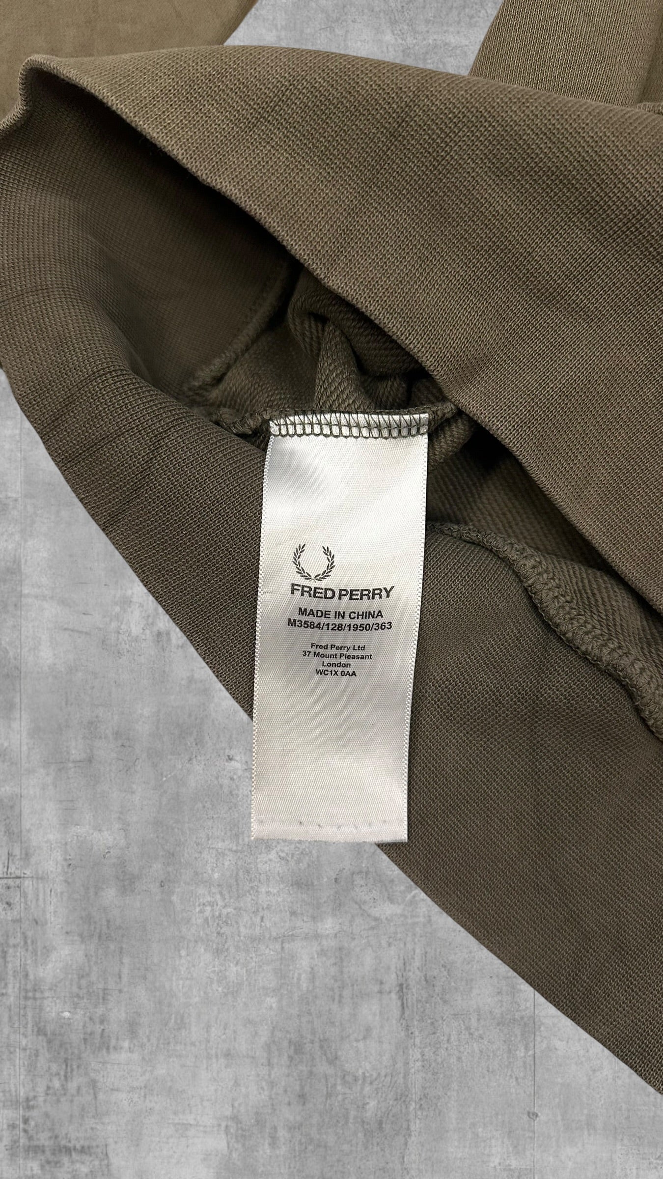 Fred Perry Vintage Sweatshirt Khaki XS