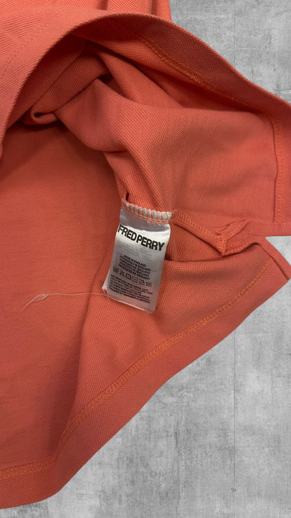 Fred Perry Polo Shirt Lachsrot Schwarz XXL