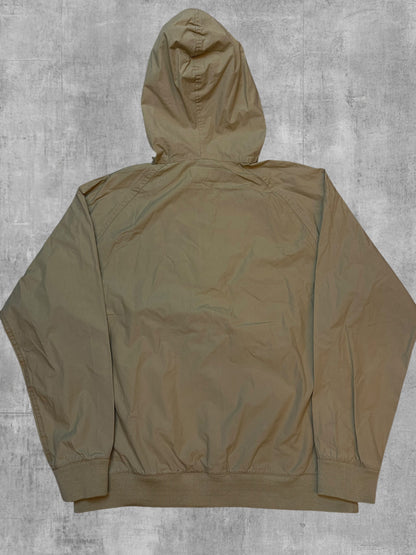 Fred Perry Quarter Zip Windbreaker Regenjacke Beige M