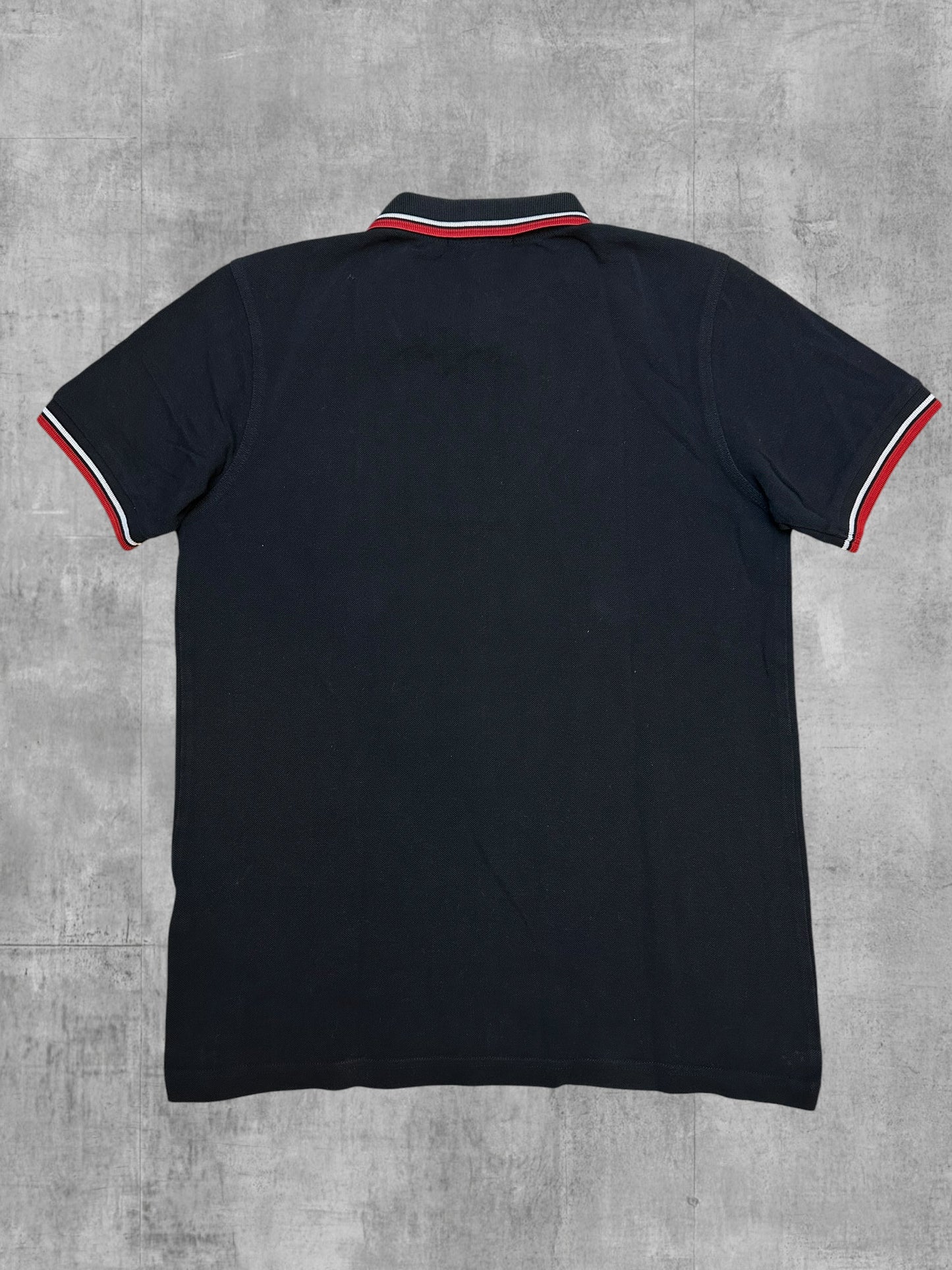 Fred Perry Polo Shirt Schwarz Rot Weiß S
