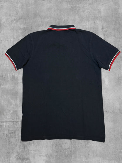 Fred Perry Polo Shirt Schwarz Rot Weiß S