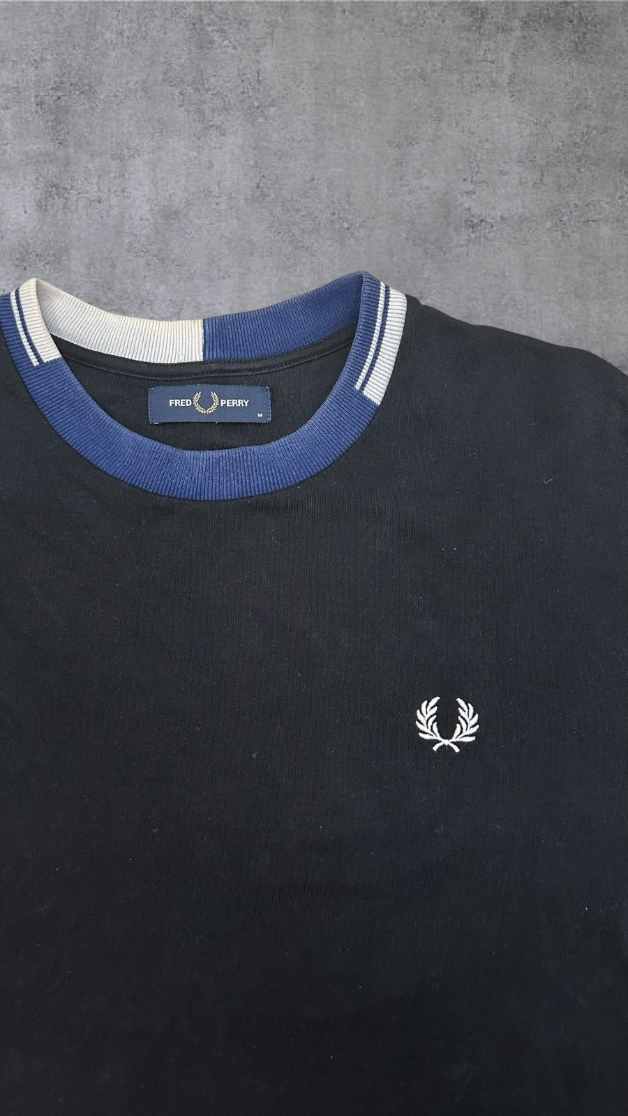 Fred Perry Sweatshirt Schwarz M