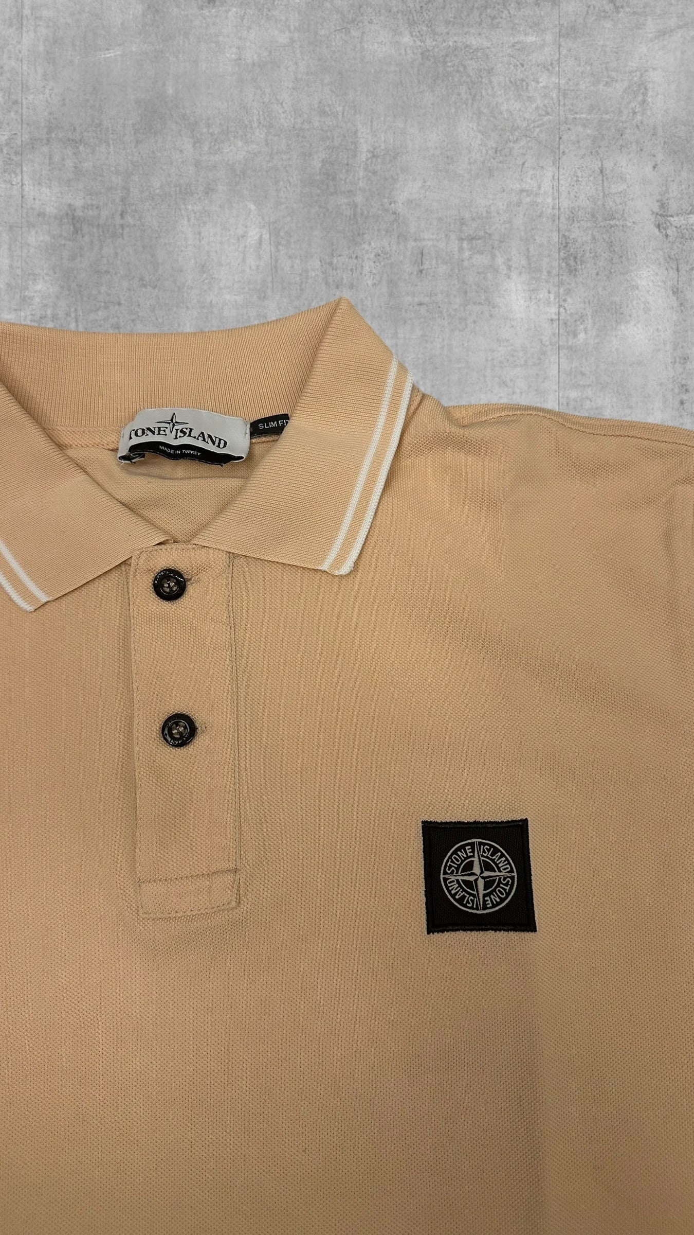 Stone Island Polo Shirt Beige L