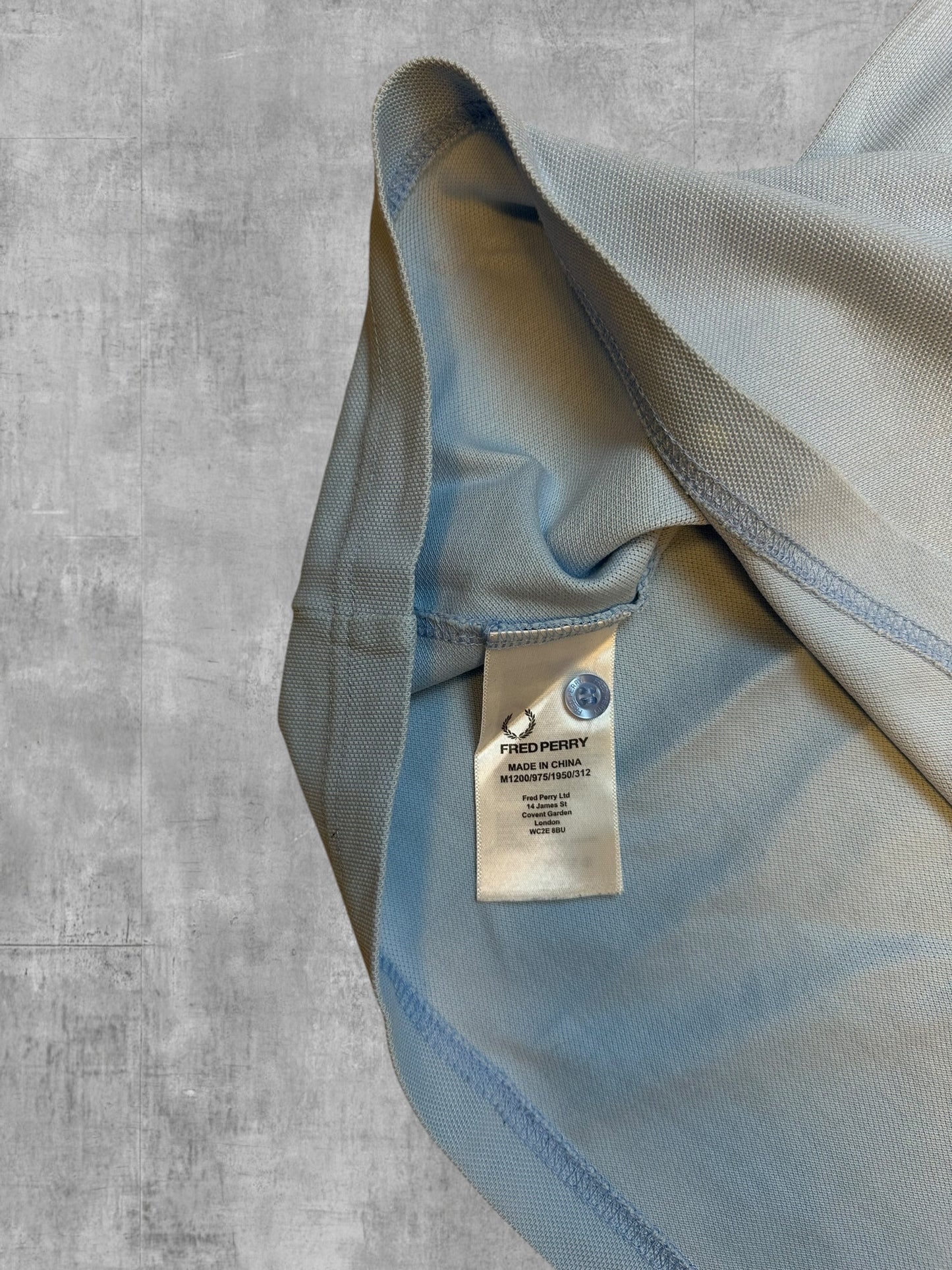 Fred Perry Polo Shirt Türkis Schwarz M