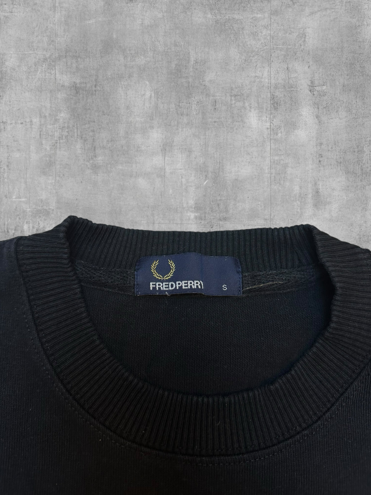 Fred Perry Sweatshirt Schwarz S