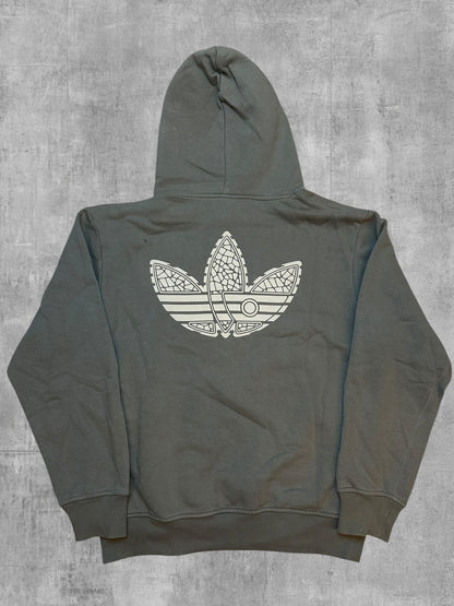Adidas Backprint Hoodie Khaki M