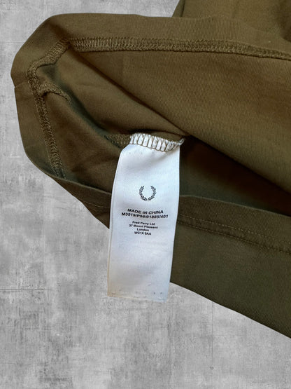 Fred Perry T-shirt Olivgrün Schwarz S