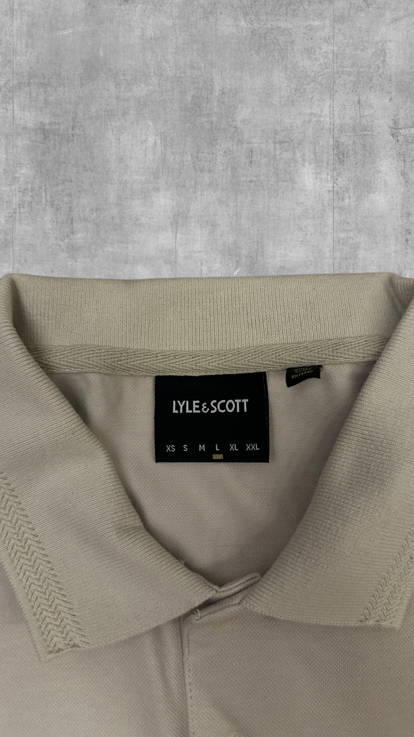 Lyle & Scott Polo Shirt Creme Weiß L
