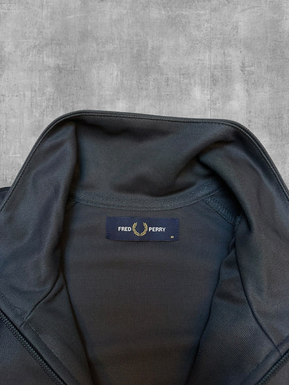 Fred Perry Trainingsjacke Taped Dunkelgrau Beige M