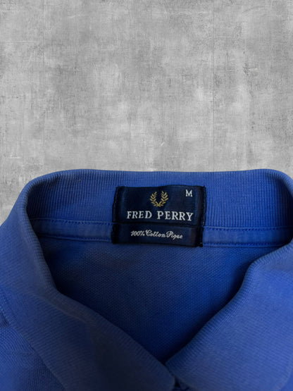 Fred Perry Polo Shirt Blau M