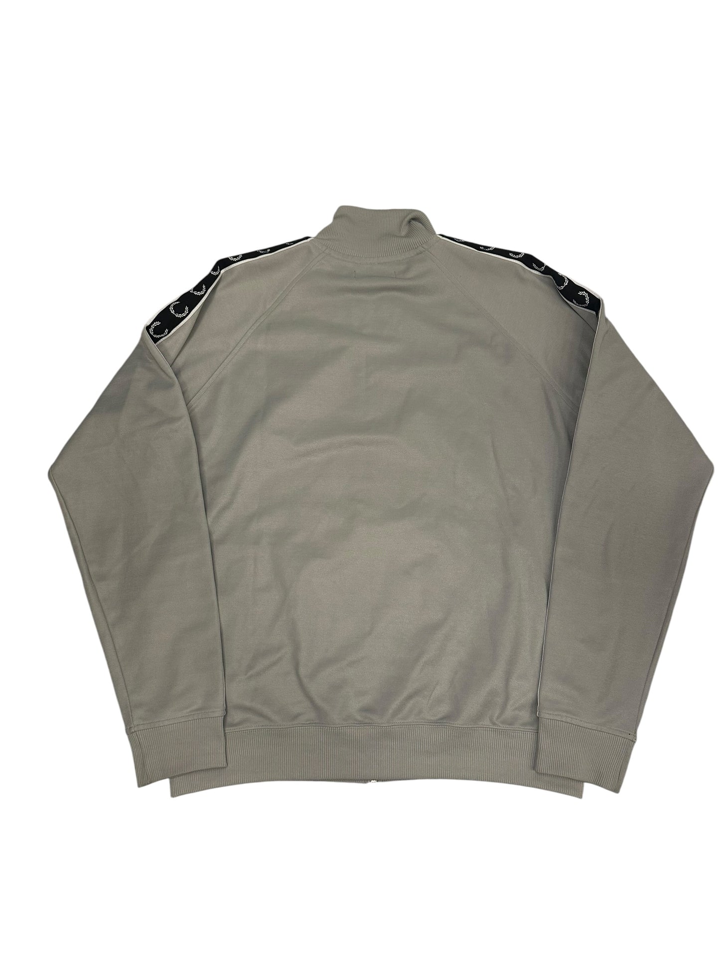 Fred Perry Trainingsjacke Taped Grau Khaki Schwarz XL